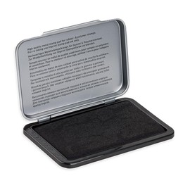 Trodat Imprint Handstempelkissen 9071M für den täglichen Bedarf zu Hause und im Büro – 1 Stempelkissen schwarz, robuster Metalldeckel, wasserbasierte Tinte, Größe 9 x 5 cm, optimal für Handstempel geeignet