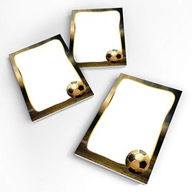 12 Mini Notepads Football Notepad Party Bag Guest Gift for Birthday Children's Birthday Boys