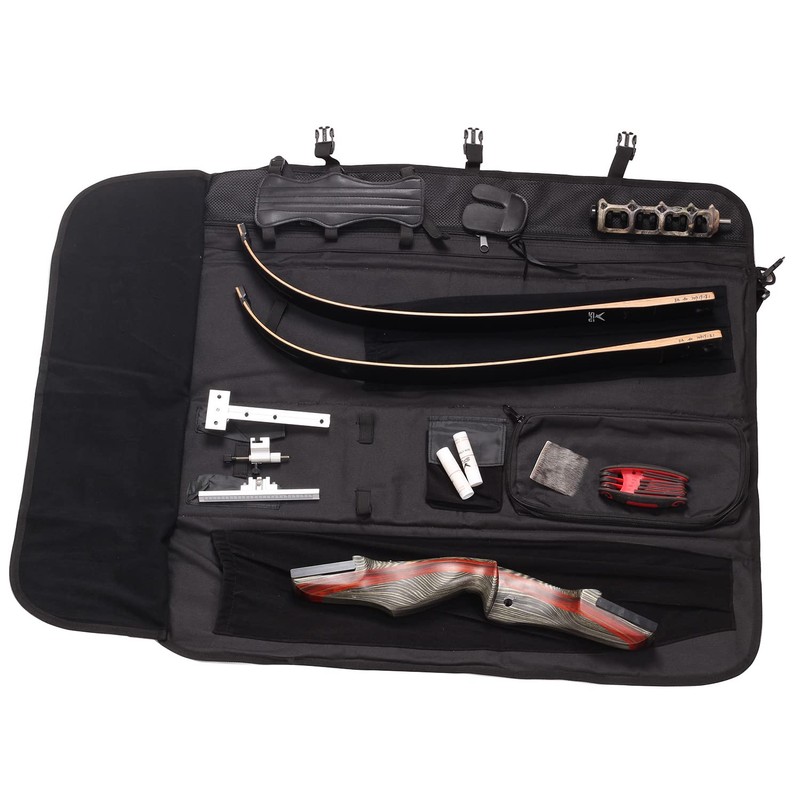 FENJANER Archery Recurve Bow Accessories Bag Foldable Design with Multiple