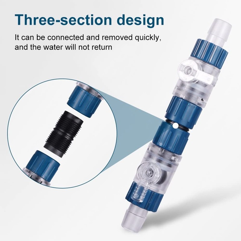 MiOYOOW Aquarium Hose Valve, Fish Tank Hose Connector Fishbowl Water