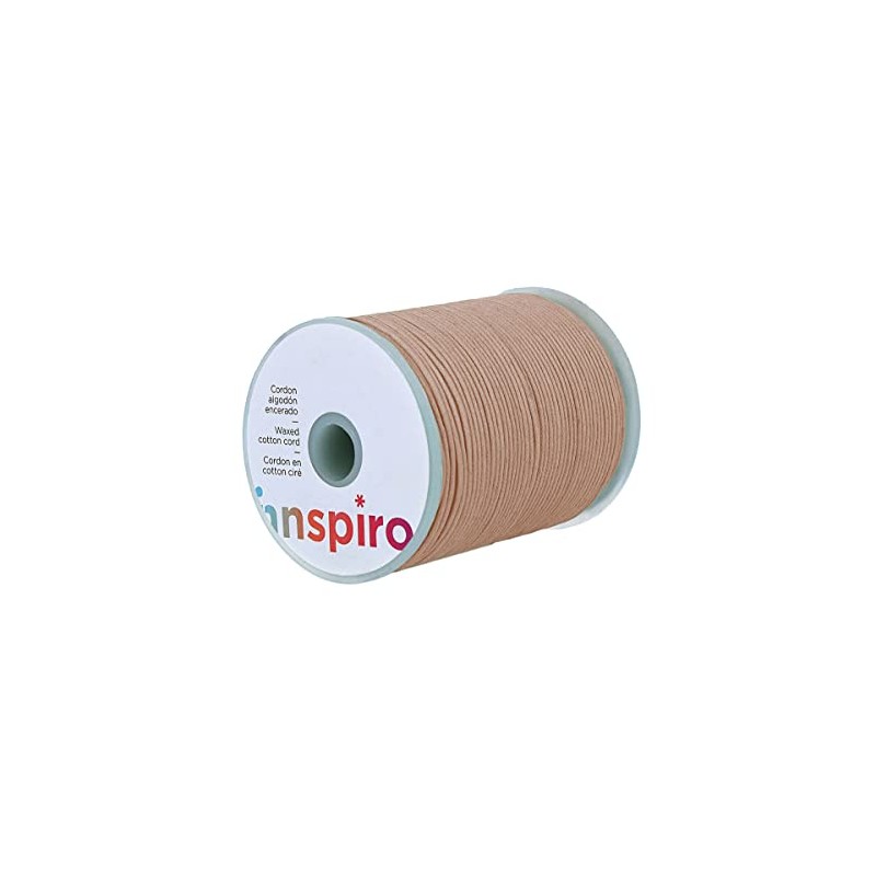 Cordoncino cotone cerato fine avorio 0,5 mm. 100 m.