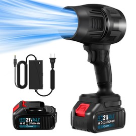 Saker Cordless Leaf Blower Portable Dust Cleaner Handheld Lightweight Turbo Jet Blower 180000 RPM with Adjustable Speed for Patio Cleaning, Drying,Camping Gift 2 Batteries BF170 Black