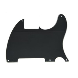 Kaish Fender Esquire Blank Pickguard Pickguard - 5 Holes - 3 Layers - Black