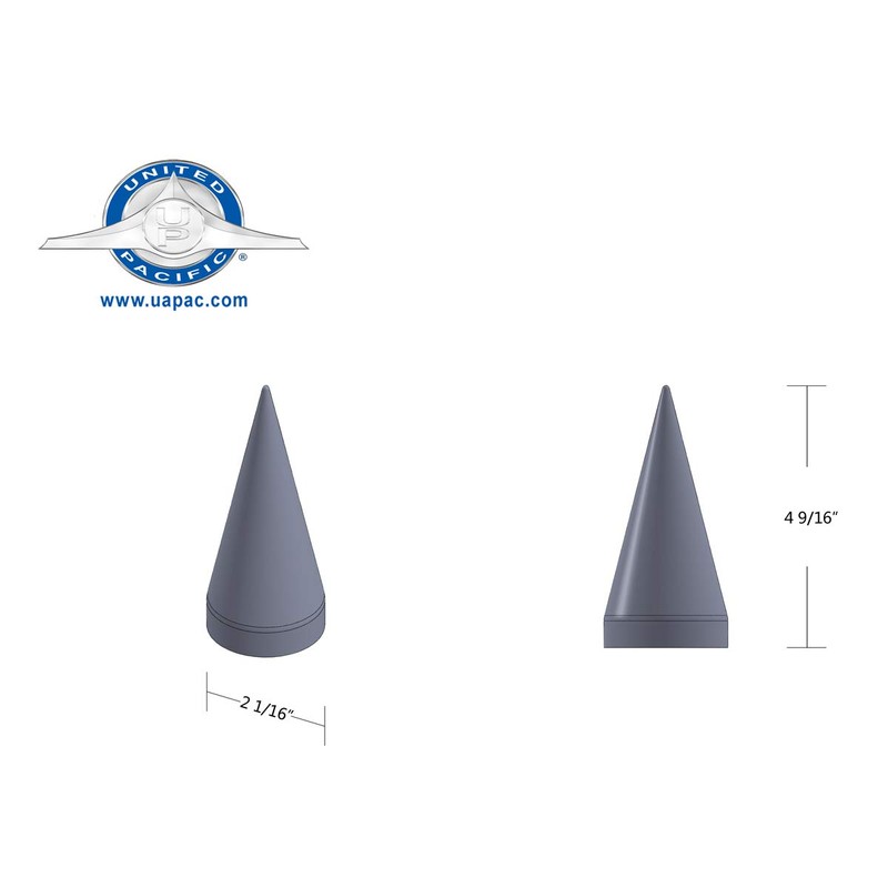 United Pacific 10780 - Wheel Lug Nut Cover Set -