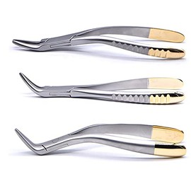 Curved Teeth Extraction Forceps Upper jaw Teeth, Lower jaw Teeth, Universal Dental Extraction Forceps (Upper jaw Pliers Lower jaw Pliers Universal Dental Extraction Forceps Each 1PCS)