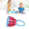 Handled Cage Bell Babies Rattle Orff Plastic Kids Music Percussion