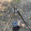 Camping Tripod Board，Turn Branches into Campfire Tripod ，Stainless Steel Campfire