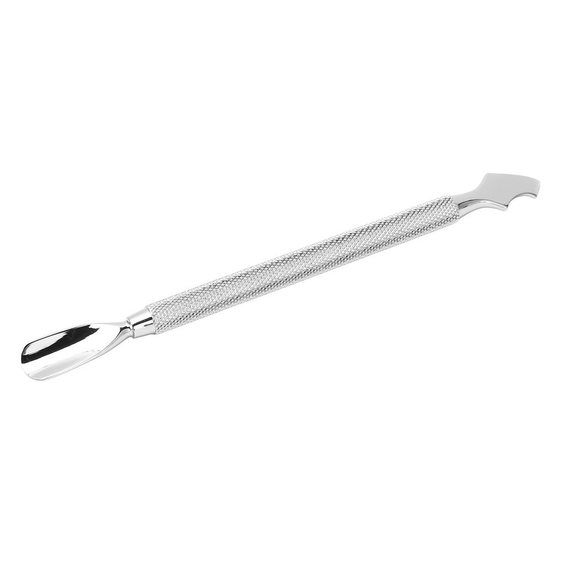 2Pcs Dual Ended Cuticle Pusher Stainless Steel Multipurpose Portable Cuticle