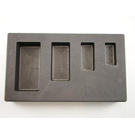 1-2-5-10 oz Silver Bar AG High Density Graphite Mold 4-Cavity Combo