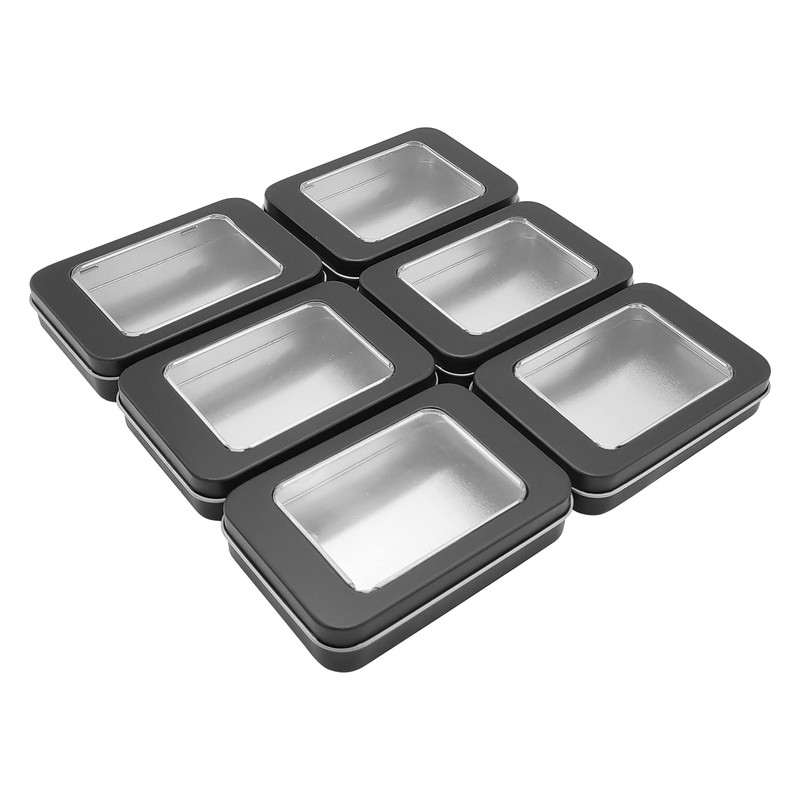 WestKaiba Set of 6 Tin Cans, Mini Box, Metal Storage