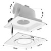 POWERENG Bathroom Exhaust Ventilation with Light,164 CFM 0.7Sones Quiet Ceiling