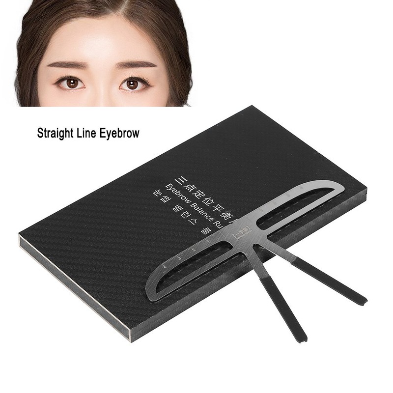 3 Styles Practical Eyebrow Stencil Make Up Eyebrow Ruler Brake