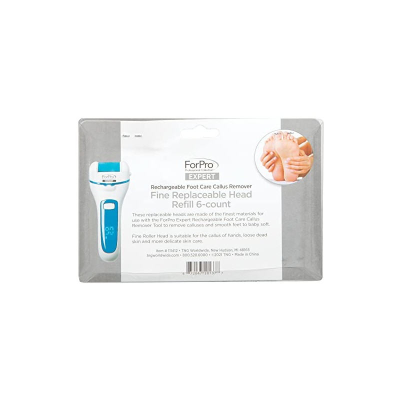 ForPro Professional Collection Expert Rechargeable Foot Care Callus Remover Replaceable