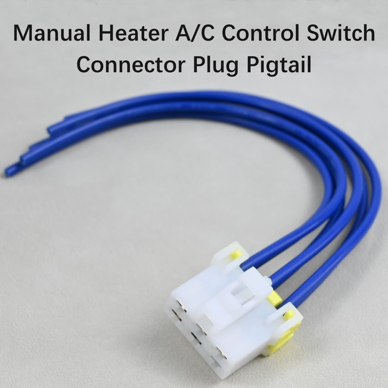 Manual Heater AC HVAC Control Connector Plug Pigtail Wiring Harness