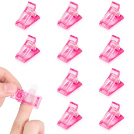Nail Clips, Set of 10, Nail Fixing Clips, Arc Groove, Annhua, Nail Extension Clips, Acrylic, Practice, Nail Clips, Professional, Beginner, Nail Art Clips, Nail Salon, Nail Lengthening, Nail Supplies,