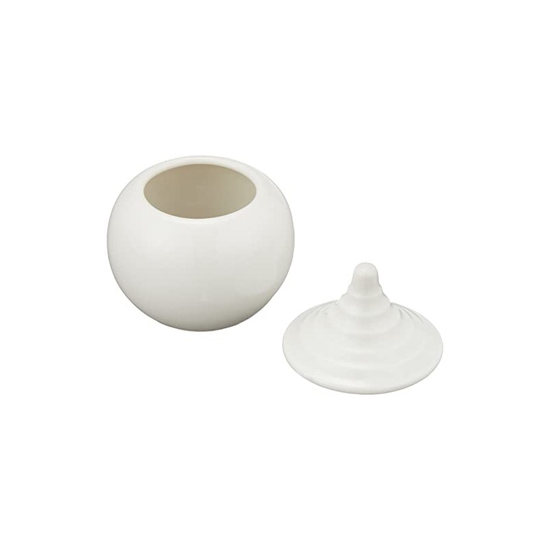 小林陶芸 ホワイト 水玉 1.5寸 陶磁器 デコレーションタオル
