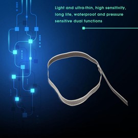 Respicefinem SF15-600 10kg Thin Film Pressure Sensor Resistance Type Force Sensing Resistor FSR Sensor Force Sensitive Resistor 600mm Force Sensing Resistor for Medical Electronics