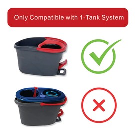 4Pcs Spin Mop Head Refills + 1 Mop Holder for Vileda, fit O-Cedar Spin Mop, Easy Wring Mop Replacement, Microfiber Triangle Replacement Pads, White Color