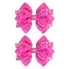 4 Inch Glitter Sprinkle Confetti Birthday Hair Bow Clips for