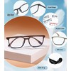 KLYNO-KLYNO Reading Glasses for Women 4 Pairs Stylish Blue Light