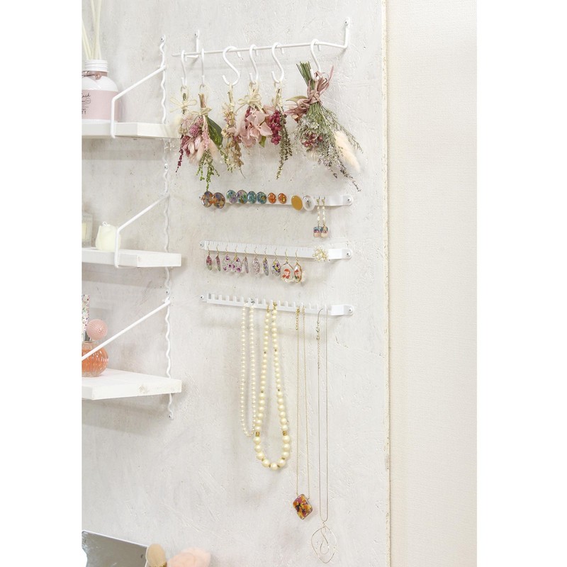 Wake Industry Kabette Wall Storage S-Shaped Hook, White, 5.9 inches