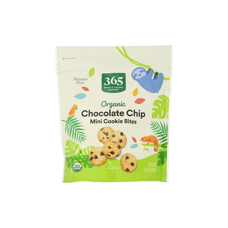 365 by Whole Foods Market Organic Mini Chocolate Chip Cookies,