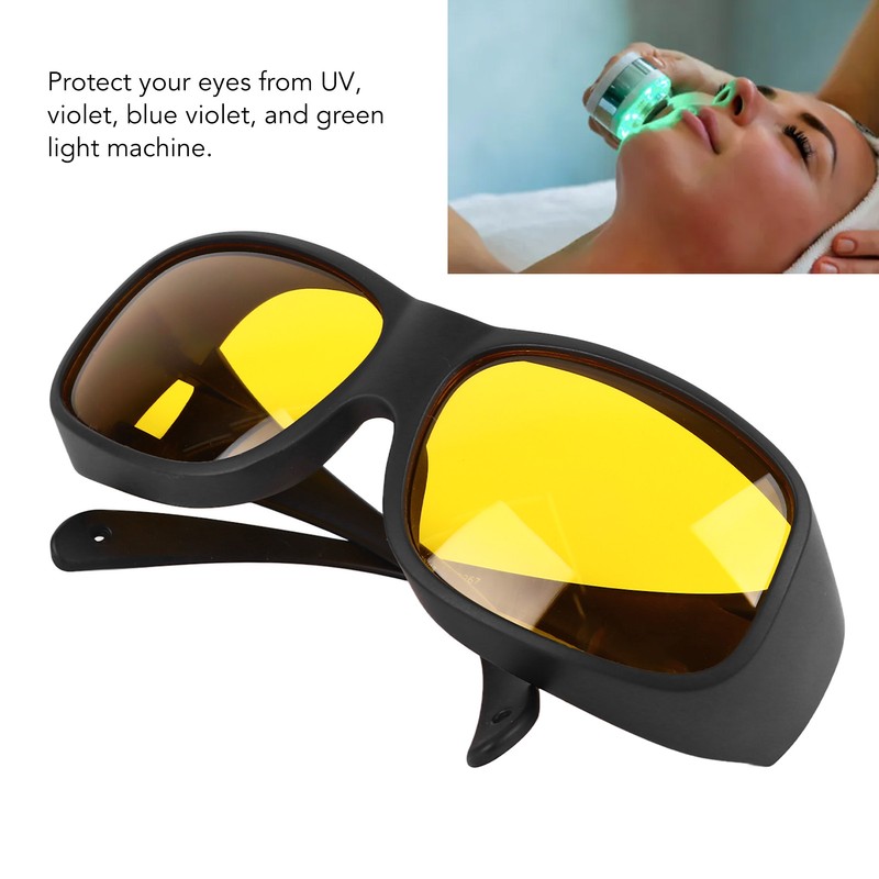 Blue Blocking Light Goggles 200 to 590nm Comfortable Black Frame