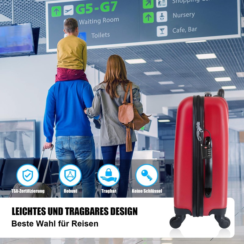 TSA Luggage Locks, [Opening Alarm Indicator] High Security 4-Digit Combination