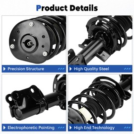 Front Struts Assembly Shock Absorber & Sway Bars End Links Fit for Ford Fusion 2013-2018, Replace 172638 K750740 (4Pcs)
