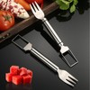 2pcs Stainless Steel Fruit Cutter, Watermelon Fork Slicer Cutter, 2