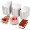 Dicunoy 300 PCS Mini Cake Boards - 3" Silver Mousse