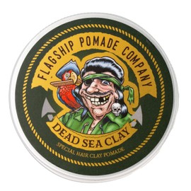 FLAGSHIP Handmade Dead Sea Clay Special Hair Pomade Strong Hold Low Shine Barbary Incense Scent 3.4 oz