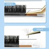 Auto Fan False Eyelashes Women Professional Salon Black Volume False