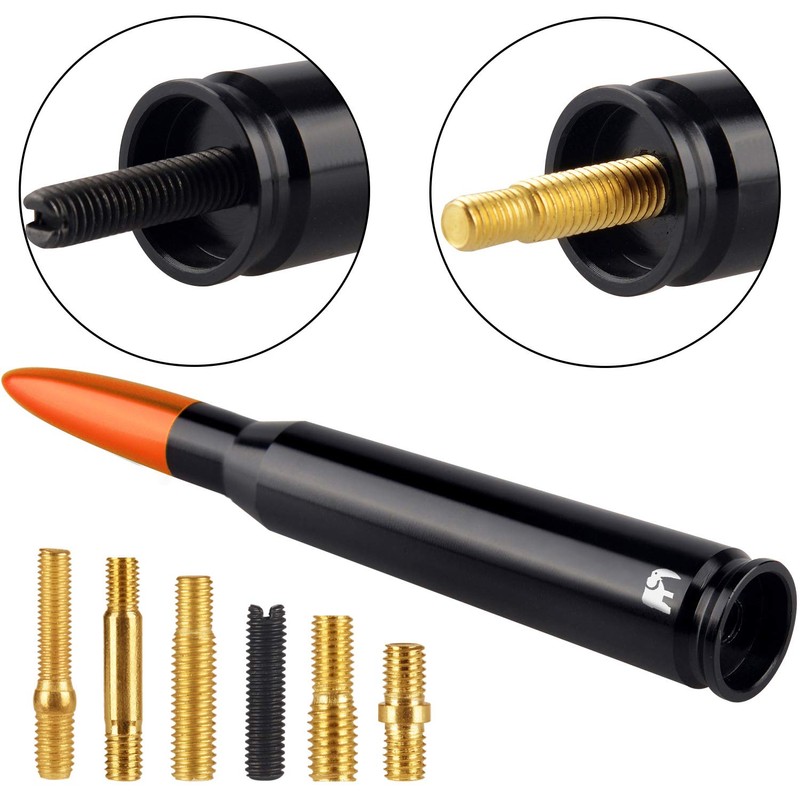 50 Cal Caliber Bullet Style Antenna, Compatible with Chevy -