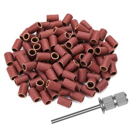 DANNARY 100 Pcs Nail Drill Bits Sanding Bands for Nail Drill - 180 Coarse Grit Nail File Sanding Bands for Acrylic Nails