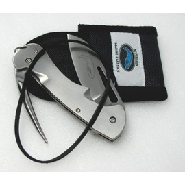 Myerchin Professional Knives Generation 2 Titanium Captain Rigging Knife TF300 Marlinspike Belt Pocket Sheath