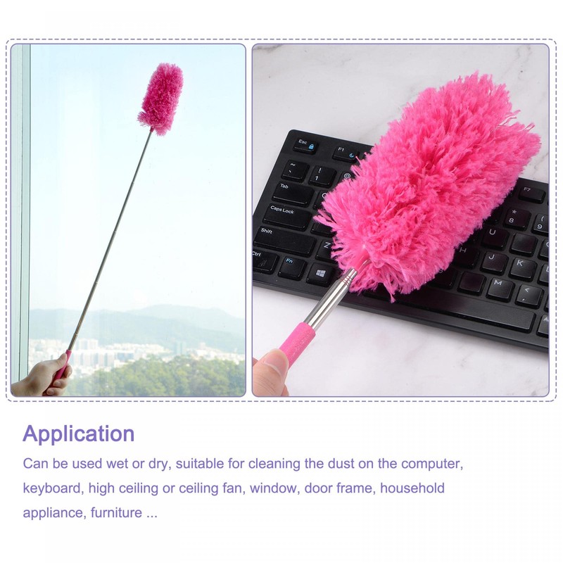 sourcing map Microfiber Cleaning Duster, 12 to 31.5 Inch Washable