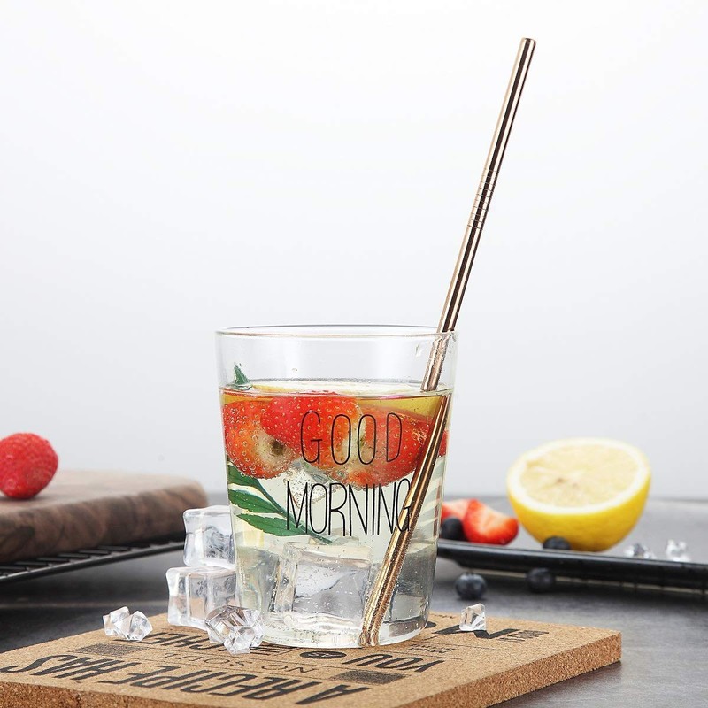 Homquen Pack of 18 Straws (Black/Copper/Gold/Multicoloured/Silver)