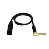 Audio 2000s E17103 1/4' TS Right Angle to XLR Male