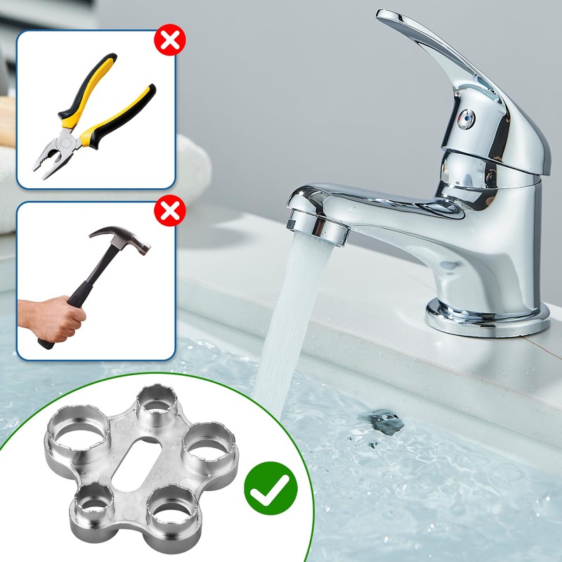 Aerator Mounting Spanner, 10-in-1 M16 / M18 / M20 /