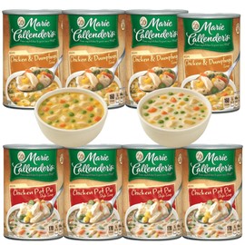Chicken Canned Variety 8 Pack – Marie Callender Pot Pie Style & Dumplings, 15 oz Cans – Hearty Meal, Ready to Eat, Pantry Essential, Comfort Food for Home or Office