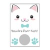 Valentine's Day Scratch Off Card for Kids with Cat Design,
