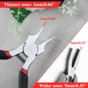 LEONTOOL Flat Pincers, Wide, Flat Pincers, No Jagging, Extra Thin,