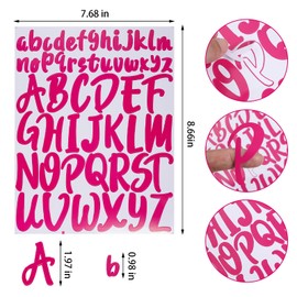 12 Sheets Alphabet Stickers, 12 Colors Self Adhesive Vinyl Letter Stickers Aesthetic, Waterproof Letter Sticker for Water Bottles, Door, Car, Scrapbooking, Poster, Cup