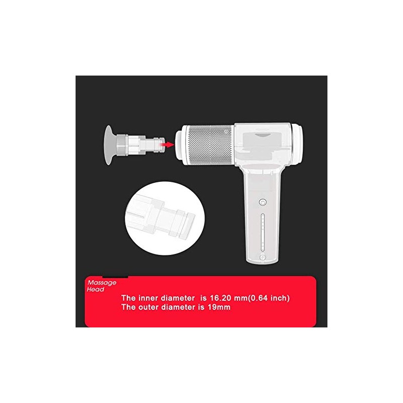 2020年新型 筋膜マッサージガン切り替えヘッド 19mmのすべての筋膜マッサージガンに適し プラグアンドプレイ 筋膜マッサージガンアクセサリー
