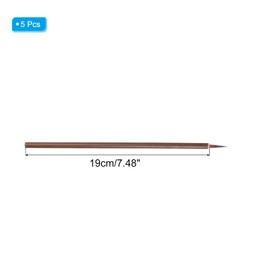 PATIKIL Chinese Calligraphy Brush, 5 Pcs Traditional Writing Watercolor Brush Ink Pen for Drawing, Painting, Writing, Art Supplies, Brown