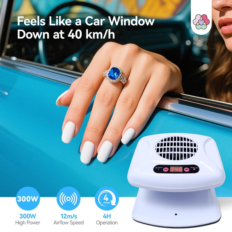 SAVILAND 300W 2026 Nail Dryer: 5X Faster Drying with Smart