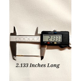 Pack of 6 Gold Tip Hand Sewing Tapestry Needles with Elongated Large Eye Sizes 2 inches, 1 3/4 inches, and 1.5 inches Long Silver with Gold Tips.