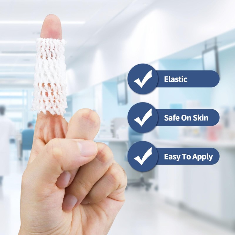 2 Rolls 11 Yard Tubular Bandage, 0.6 Inch Elastic Net