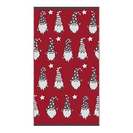 Fusion - Red Christmas Gonks Hand Towel 2 Pack (50 x 90cm) - Soft & Fluffy 100% Cotton - Christmas Gnomes Santa Hand Towels - Christmas Bathroom Towels - Christmas Decorations/Bathroom Accessory